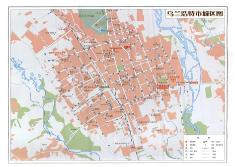 乌兰浩特市地图高清版