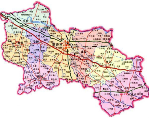 河南商丘地图全图