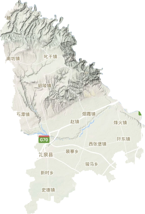 陕西省礼泉县地图