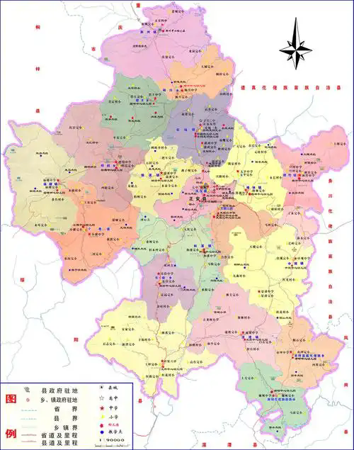 贵州正安地图