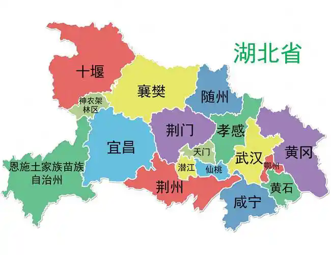 湖北省地图全图