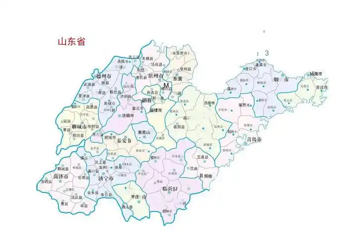 山东地图可放大