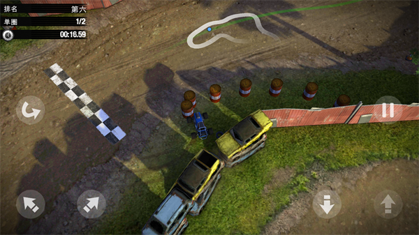 比赛中操控界面