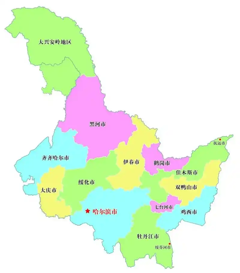 黑龙江省地图高清全图