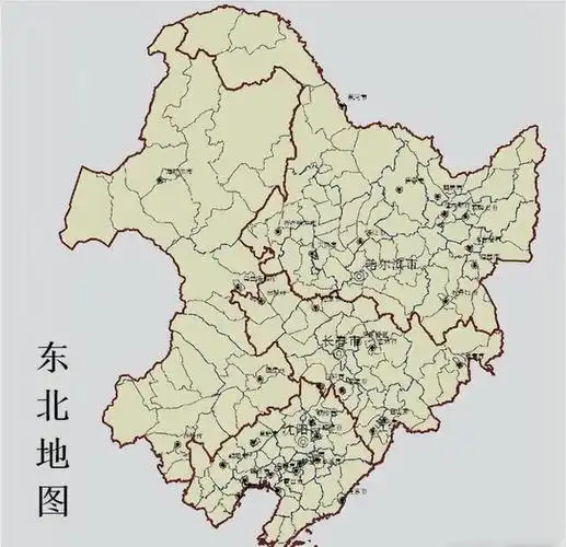 东北地图高清版