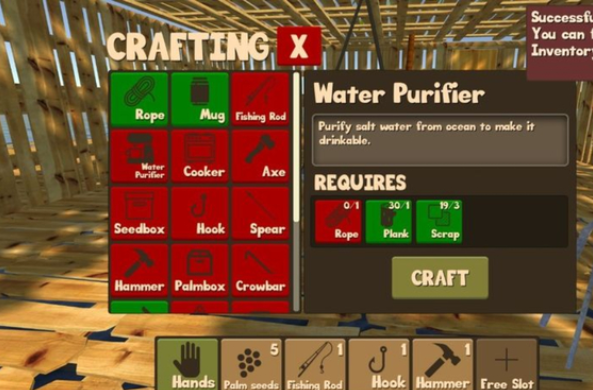 木筏求生怎么喝水截图3