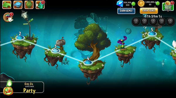 植物大战僵尸2无冷却0阳光无限钻石