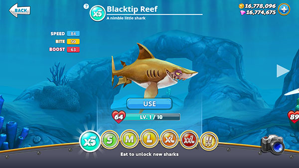 饥饿鲨世界MOD作弊菜单