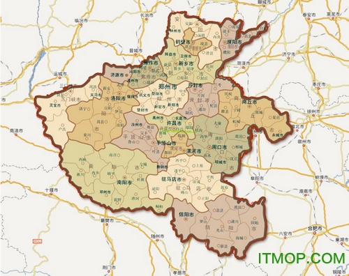 河南地图全图大图